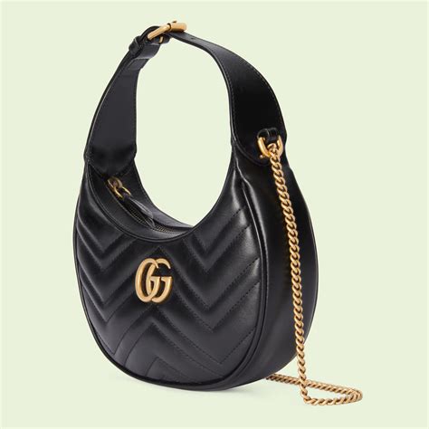 gucci gg marmont half-moon-shaped mini bag